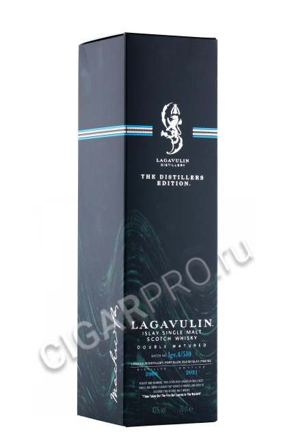 подарочная упаковка виски lagavulin islay double matured 0.7л