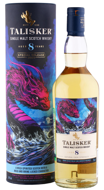 виски talisker 8 years old 0.7л в подарочной тубе