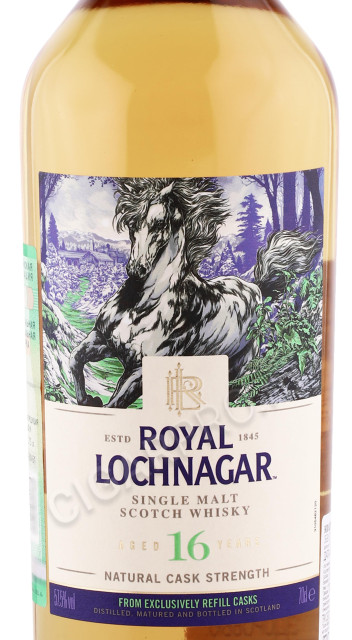 этикетка виски royal lochnagar 16 years old 0.7л