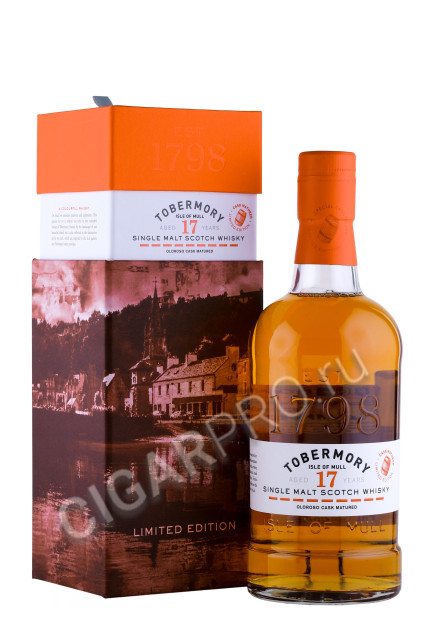 виски tobermory 17 years old oloroso cask 0.7л