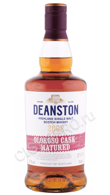 виски deanston oloroso cask 2008 0.7л