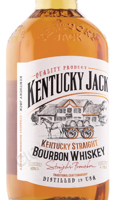 этикетка виски kentucky jack 0.7л