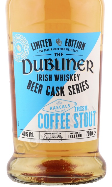 этикетка виски the dubliner beer cask series coffee stout 0.7л