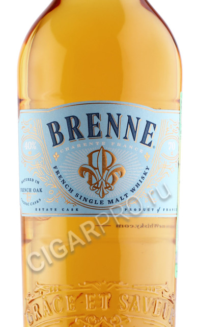 этикетка виски brenne french single malt 0.7л