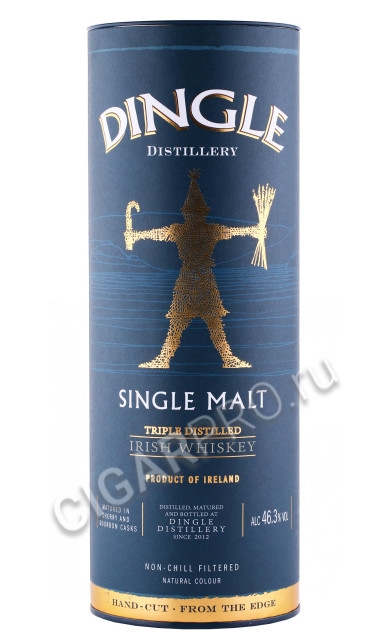 подарочная туба виски dingle single malt 0.7л