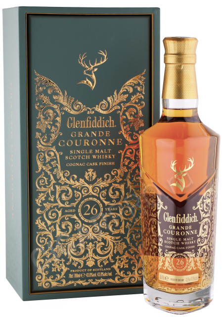 виски glenfiddich grande couronne 26 years old 0.7л в подарочной упаковке