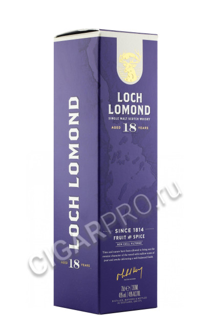 подарочная упаковка loch lomond 18 years old 0.2л