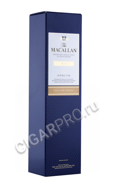 подарочная упаковка виски macallan double cask gold 0.7л