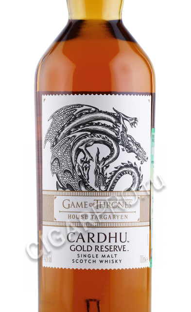 этикетка виски game of thrones cardhu gold reserve house of targaryen 0.7л