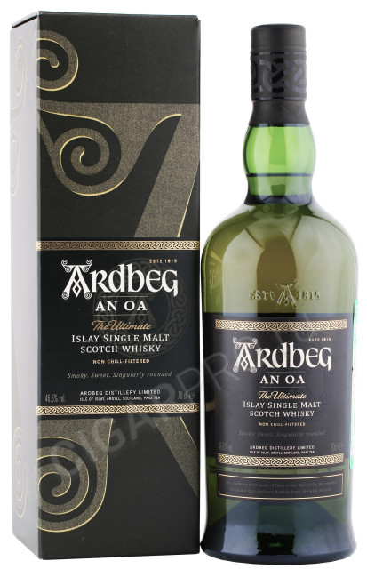 виски ardbeg an oa 0.7л в подарочной упаковке