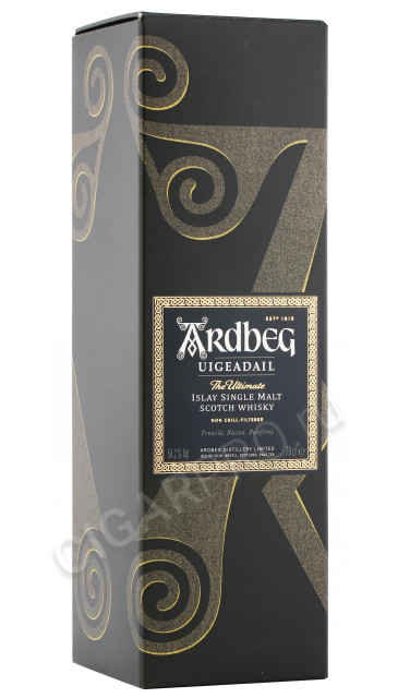 подарочная упаковка виски ardbeg uigeadail 0.7л