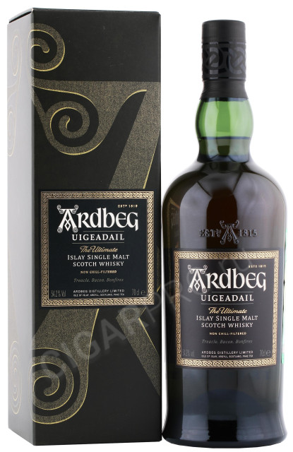 виски ardbeg uigeadail 0.7л в подарочной упаковке