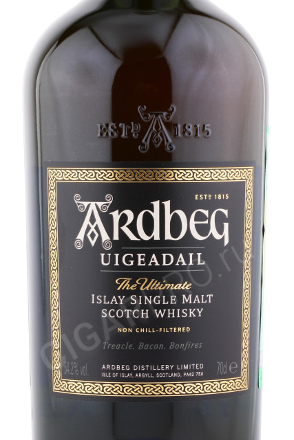 этикетка виски ardbeg uigeadail 0.7л