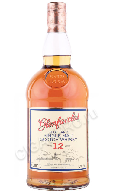 виски glenfarclas 12 years old 1л