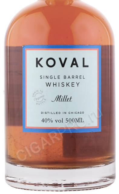 этикетка виски koval millet 0.5л