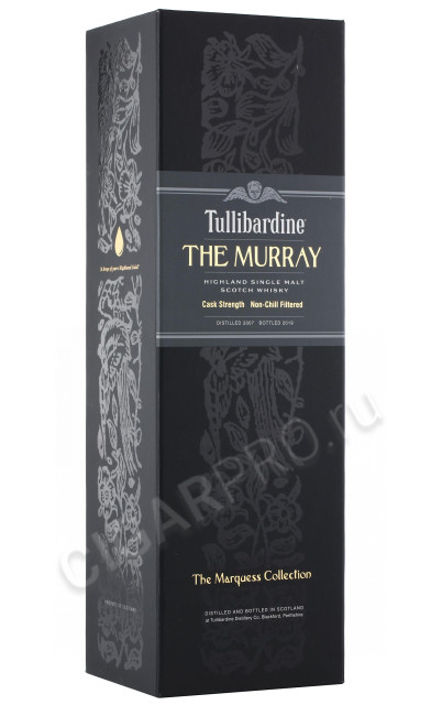 подарочная упаковка виски single malt tullibardin murray marquez collection 0.7л