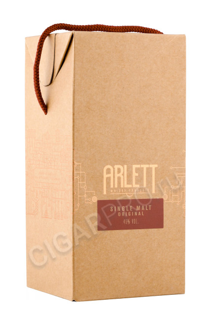 подарочная упаковка виски arlett original 0.7л