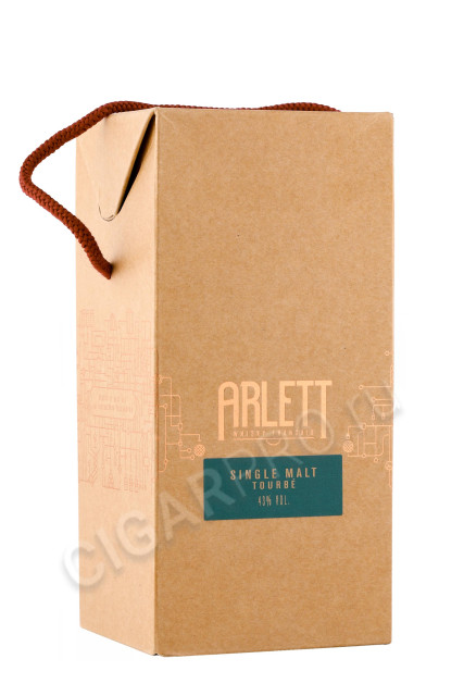 подарочная упаковка виски arlett tourbe 0.7л