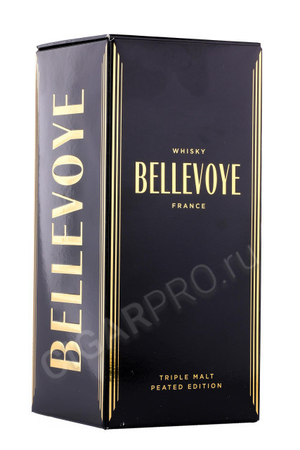 подарочаня упаковка виски bellevoye edition tourbee 0.7л