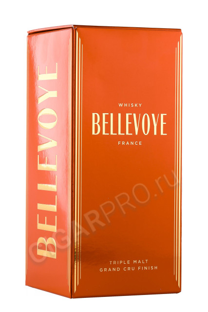 подарочная упаковка виски bellevoye finition grand cru 0.7л
