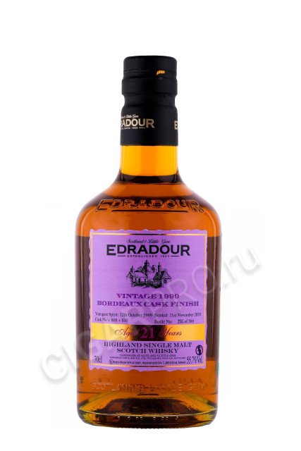 виски edradour bordeaux cask finish 1999 0.7л