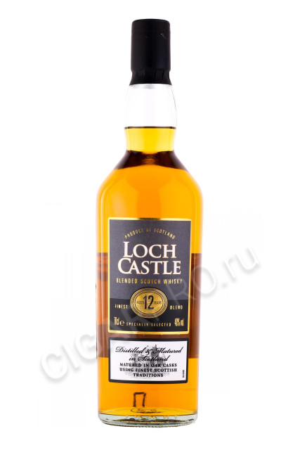 виски loch castle 12 years blended scotch whiskey 0.7л