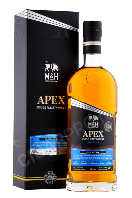 виски m & h apex ex alba cask 0.7л в подарочной упаковке
