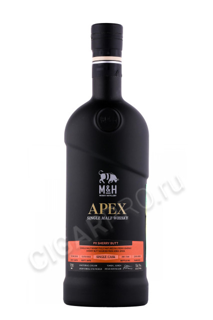 виски m & h apex single cask px sherry cask 0.7л