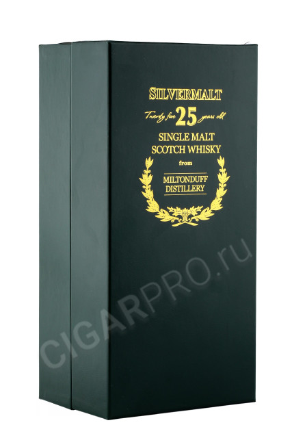 подарочная упаковка виски silvermalt miltonduff 0.7л