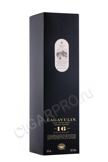 подарочная упаковка шотландский виски lagavulin 16 years old 0.75л
