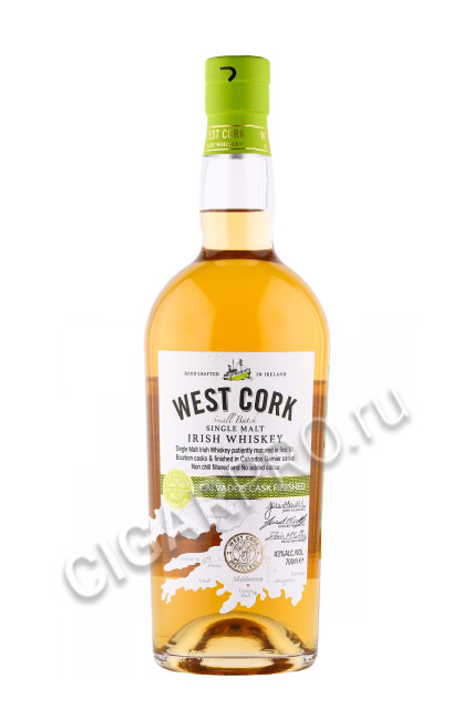 виски west cork small batch calvados cask finished 0.7л