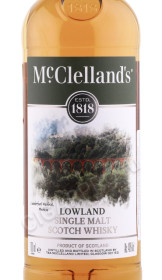 этикетка виски mcclellands lowland 0.7л