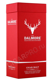 подарочная упаковка виски dalmore cigar malt reserve 0.7л