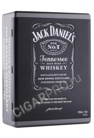 металлическая упаковка виски jack daniels 0.7л + 2 рокса