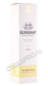 подарочная упаковка виски glen grant majors reserve 0.7л
