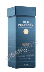 подарочная упаковка виски old pulteney 15 years old 0.7л