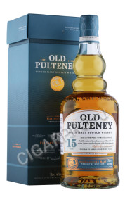 виски old pulteney 15 years old 0.7л в подарочной упаковке