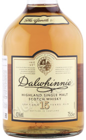 этикетка виски dalwhinnie 15 years 0.75л