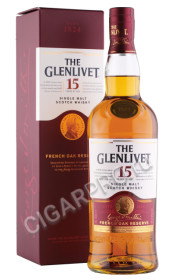 виски glenlivet 15 years old 0.7л в подарочной упаковке