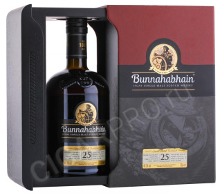 подарочная упаковка виски bunnahabhain aged 25 years 0.7л