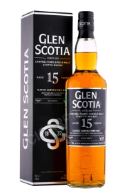 Виски Глен Скотиа 15 лет 0.7л в подарочной упаковке