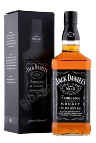 Виски Джек Дэниэлс Теннесси 1л в подарочной упаковке