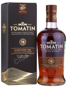 Виски Томатин 18 лет 0.7л в подарочной упаковке