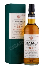 Виски Глен Кит 21 год 0.7л в подарочной упаковке