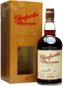 Виски Гленфарклас Фемили Каск 1970 года 0.7л в деревянной коробке