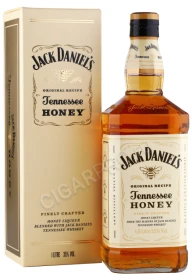 Виски Джек Дэниелс Теннесси Хани 1л в подарочной упаковке