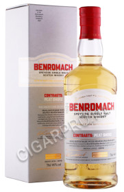 виски benromach peat smoke 0.7л в подарочной упаковке