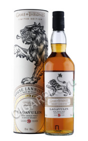 виски game of thrones lagavulin 9 years house lannister 0.7л в подарочной тубе