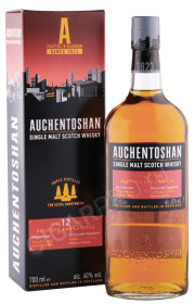 виски auchentoshan 12 years 0.7л в подарочной упаковке