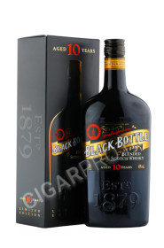 black bottle 10 years old купить виски купаж гордон грэмс блэк боттл эйджд 10 еарс 0.7л в подарочной упаковке цена